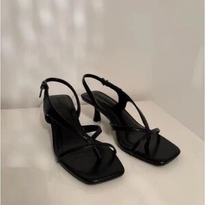 Elegant Black Strappy Heels